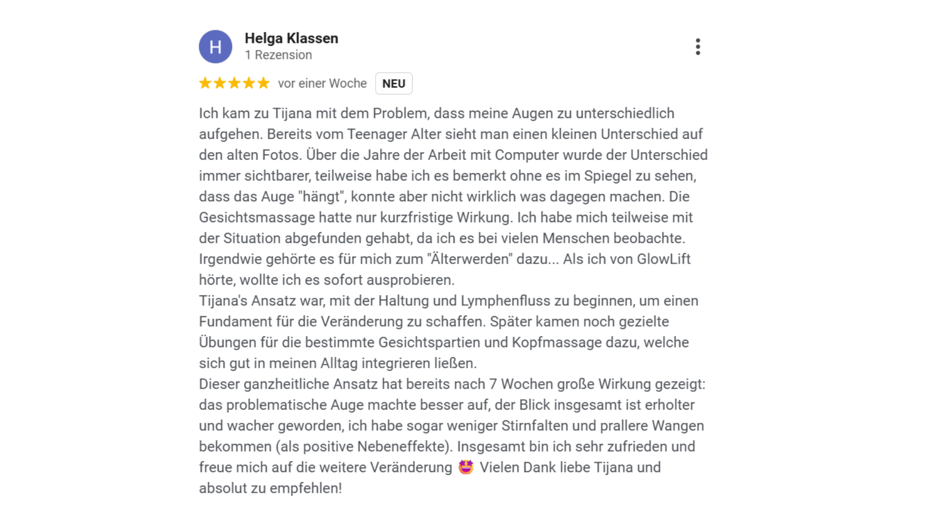 tijana zivkovic bewertung premium program faceyoga feedback