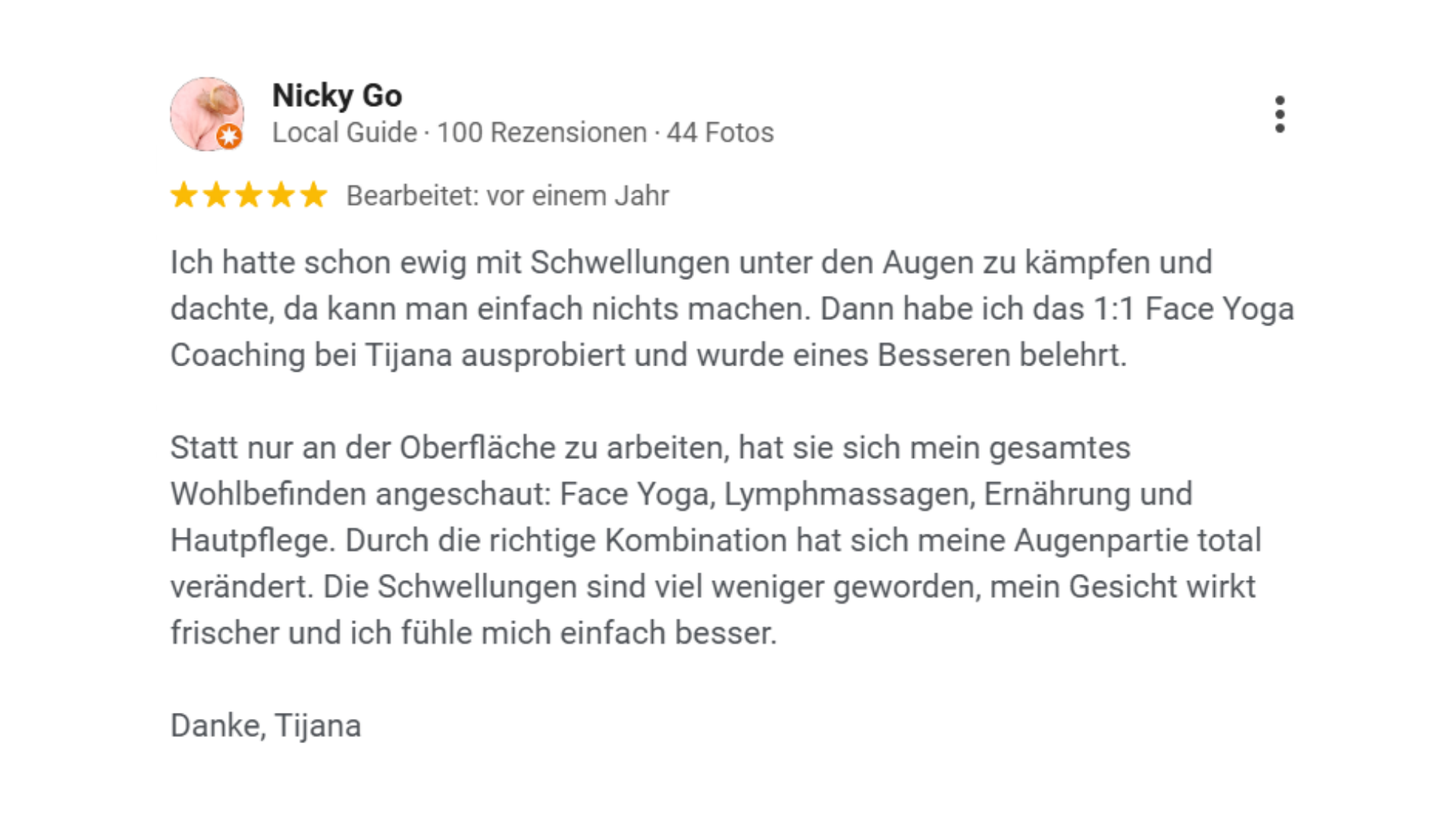 tijana zivkovic bewertung premium program faceyoga